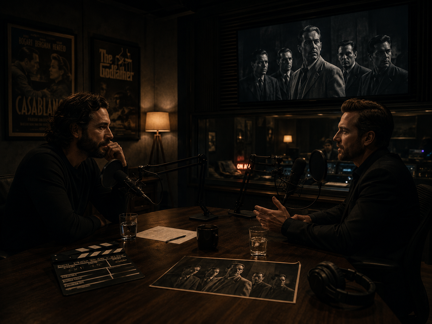 A podcast interview room for discussing DeINCEPTION