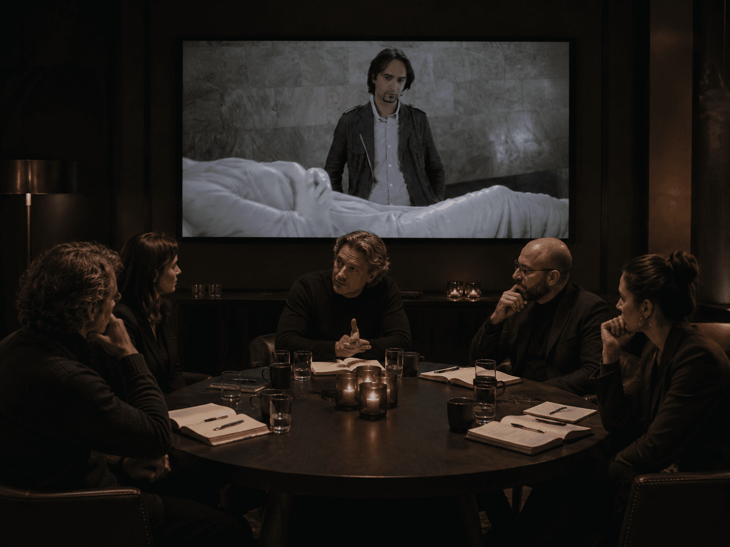 Group discussion around DeINCEPTION after a screening
